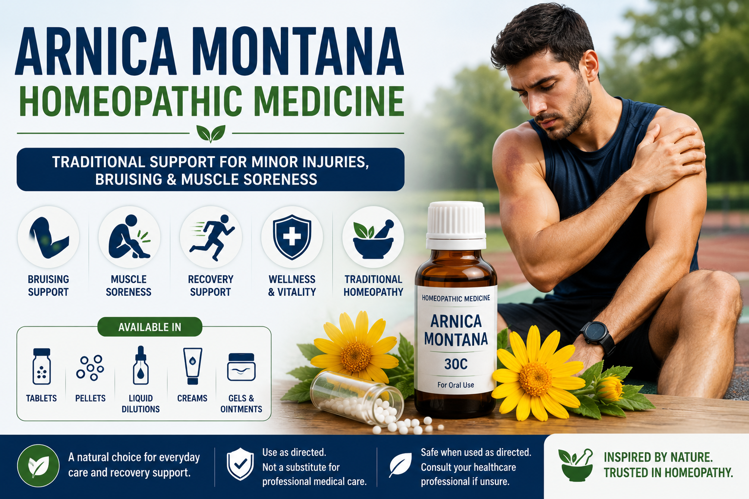 Arnica Montana Homeopathic Medicine: Uses, Benefits, Side Effects, and Safety